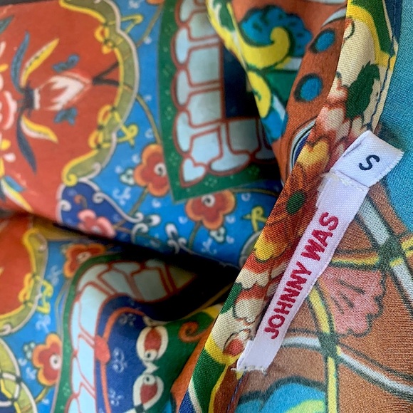 New Johnny Was Valeni Silk Georgette Top Sz S - Picture 8 of 16